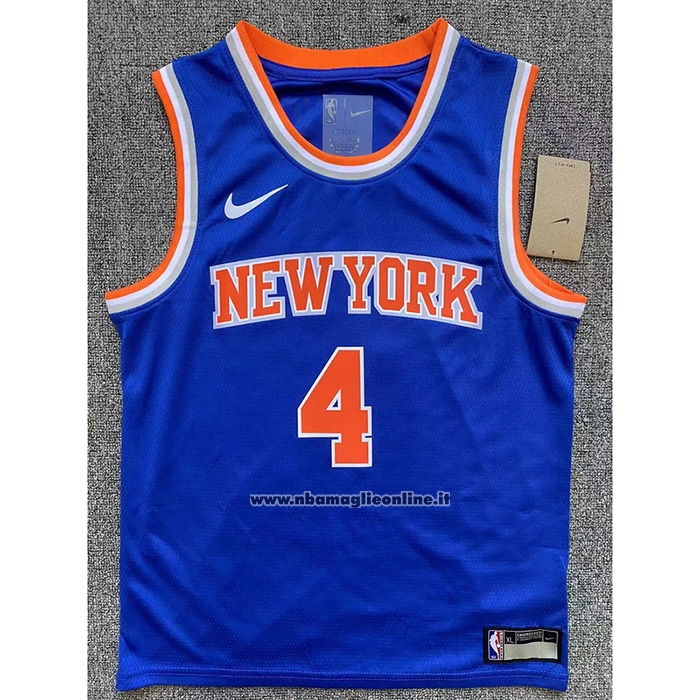Maglia Bambino New York Knicks Derrick Rose #4 Icon Blu